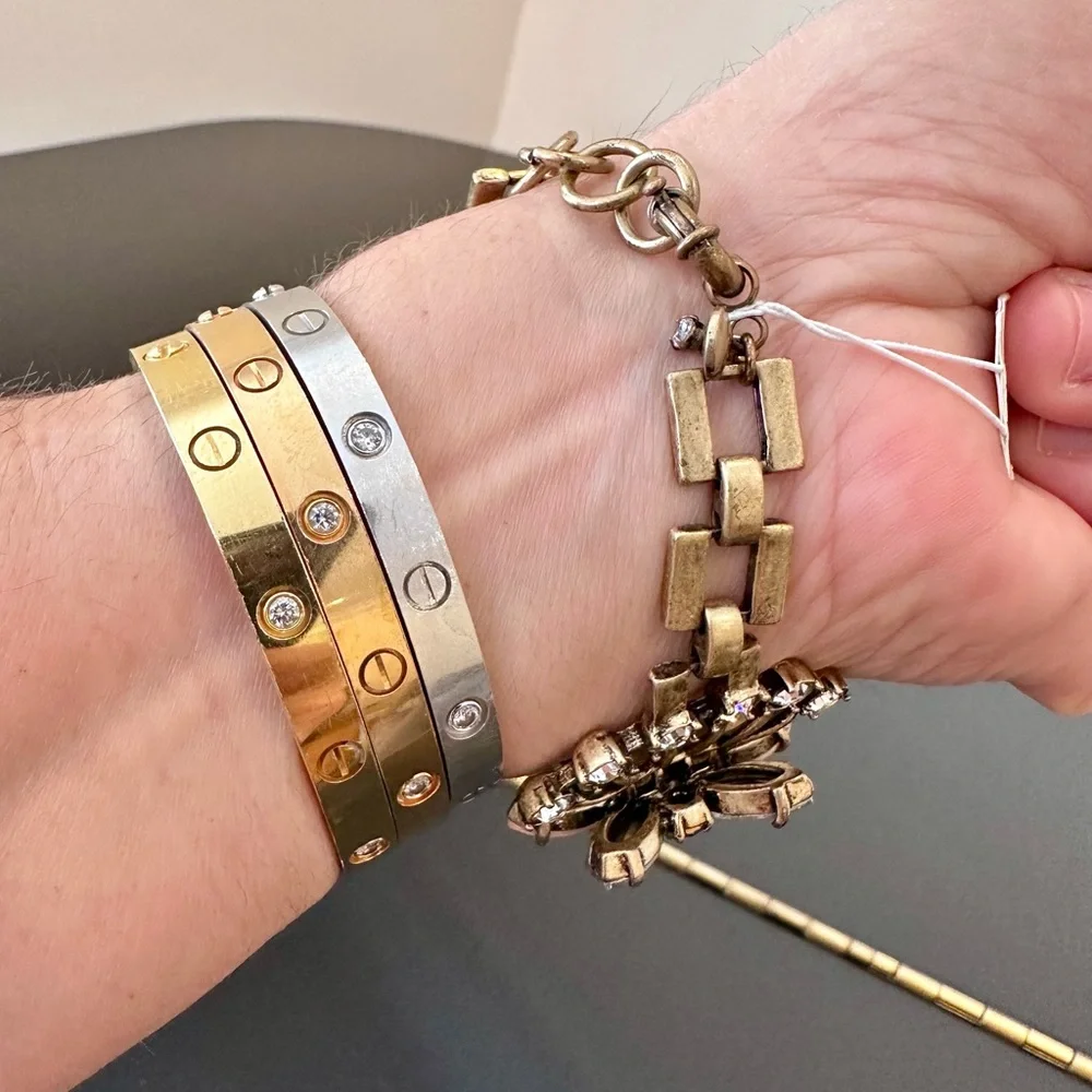 NWT Vintage RARE luxury J. Crew Art Deco Inspired Crystal Statement Bracelet - Picture 10 of 17